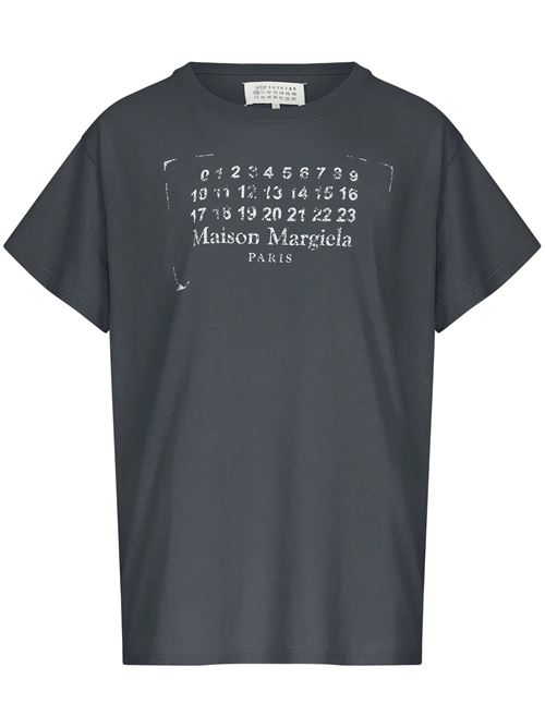 Dark grey cotton t-shirt MAISON MARGIELA | S51GC0534S24575969